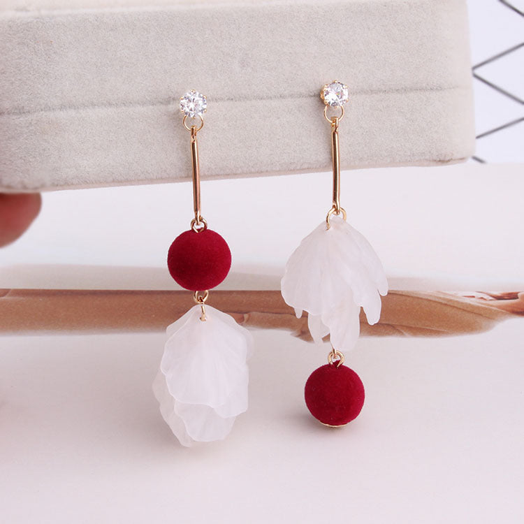 Fashion Petal Designed Acrylic Women Earrings