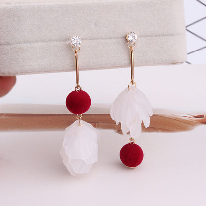 Fashion Petal Designed Acrylic Women Earrings