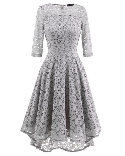 Elegant Round Neck Lace Dresses