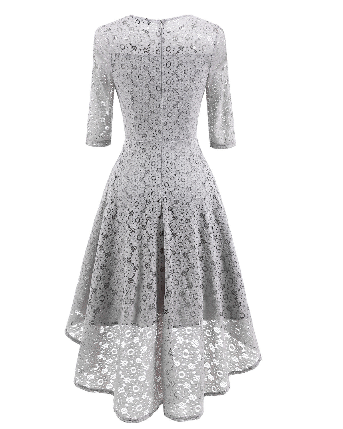 Elegant Round Neck Lace Dresses