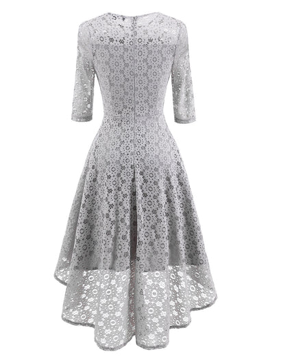 Elegant Round Neck Lace Dresses
