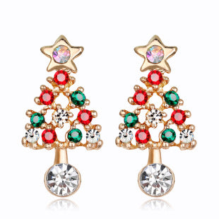 Fashion Christmas Snowflake Drop Earring for Women