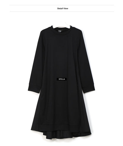 Back Designed Fall Black Dresses