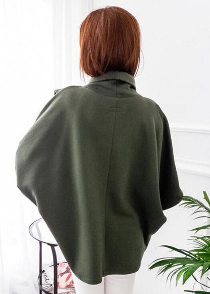 Women High Neck Irregular Fall Cape Hoodies-STYLEGOING