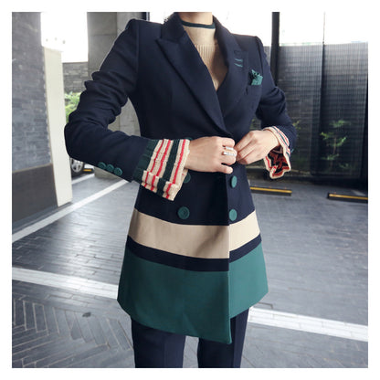 Elegant Office Lady Two Pieces Blazer&Pants Sets