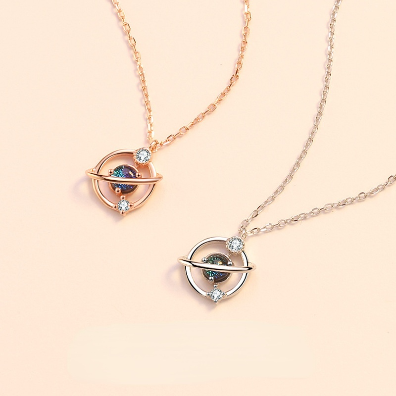 Fantasy Planet Design Silver Necklace for Women