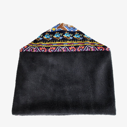 Winter Warm Bohemian Print Velvet Hats for Women