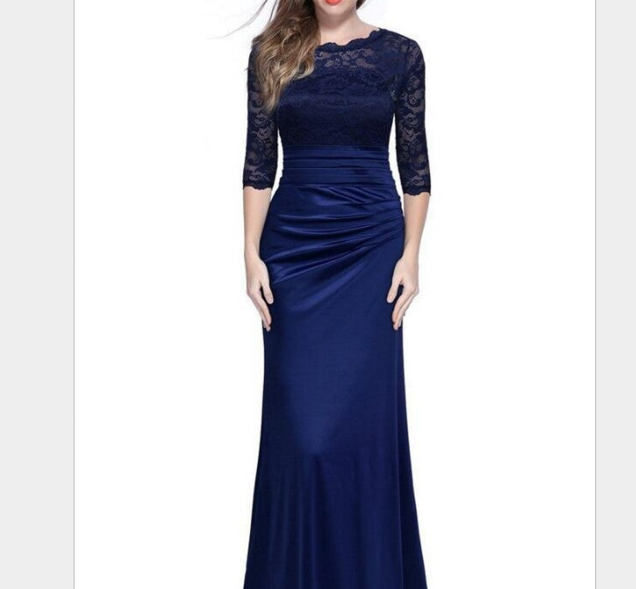 Elegant Women Lace Party Long Dresses