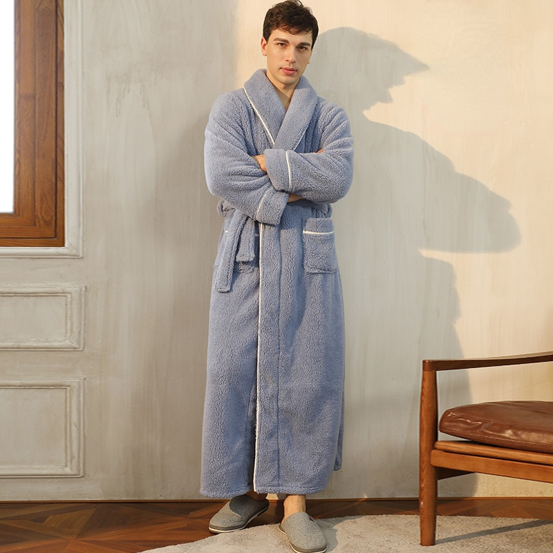 Luxury His-and-hers Winter Warm Sleepwear Robe