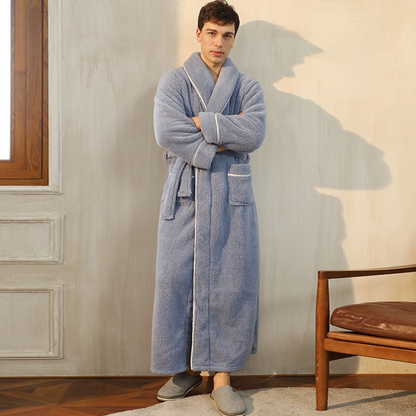 Luxury His-and-hers Winter Warm Sleepwear Robe