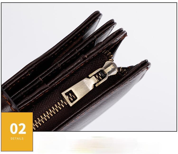 Cusotm Handmade Men's Leather Wallet-STYLEGOING