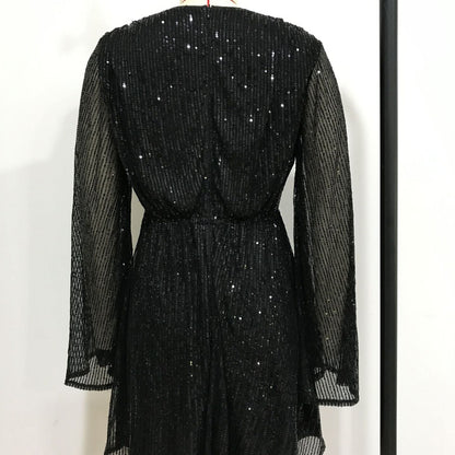 Sexy Sequined Party Little Black Dresses