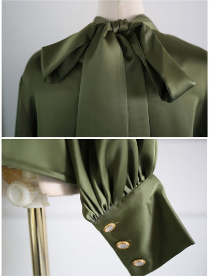 Designed Chiffon Elegant Pullover Women Blouses
