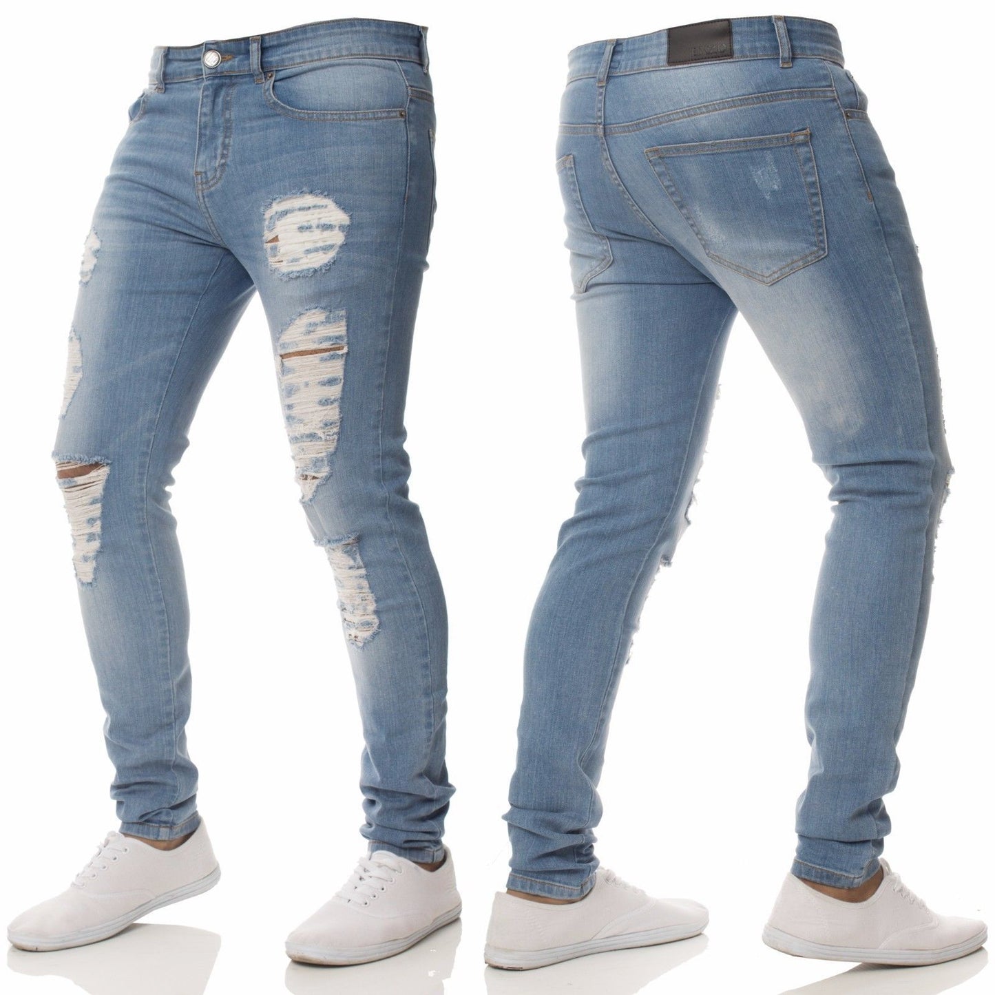 Casual Broken Holes Men's Jean Pants