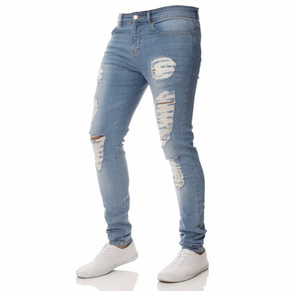 Casual Broken Holes Men's Jean Pants