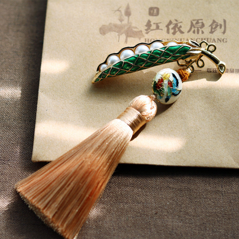 Ethnic Pea Design Brooches for Scarves/cardigans