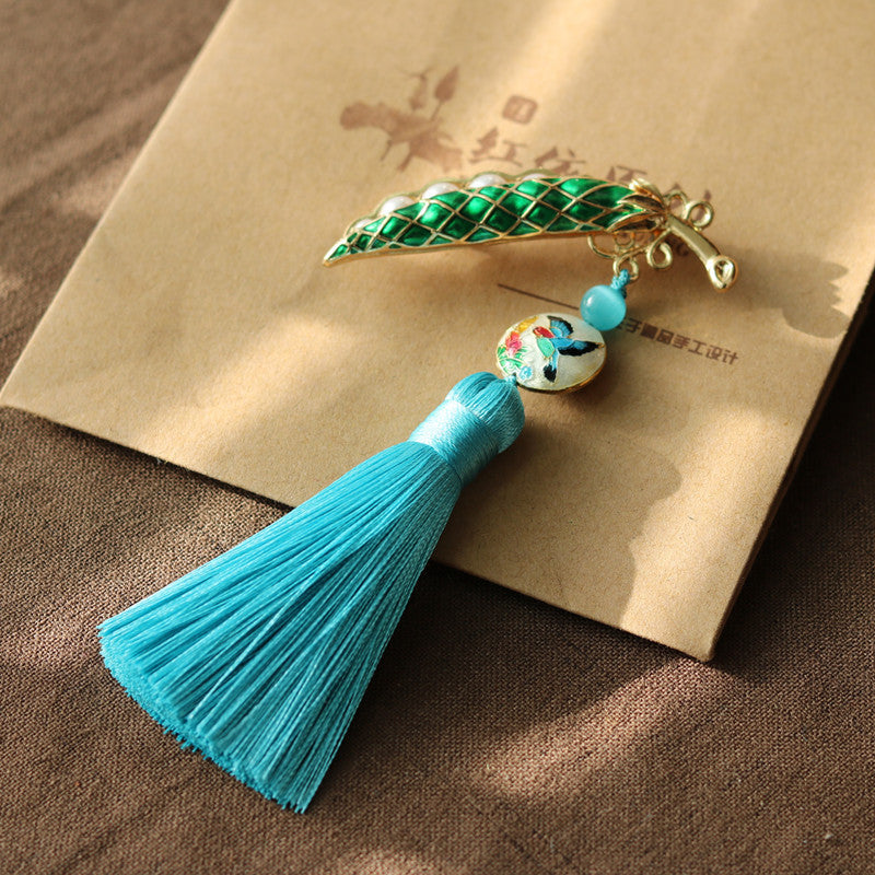 Ethnic Pea Design Brooches for Scarves/cardigans