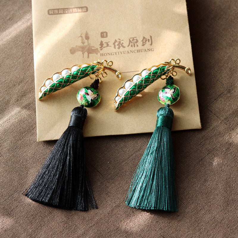 Ethnic Pea Design Brooches for Scarves/cardigans