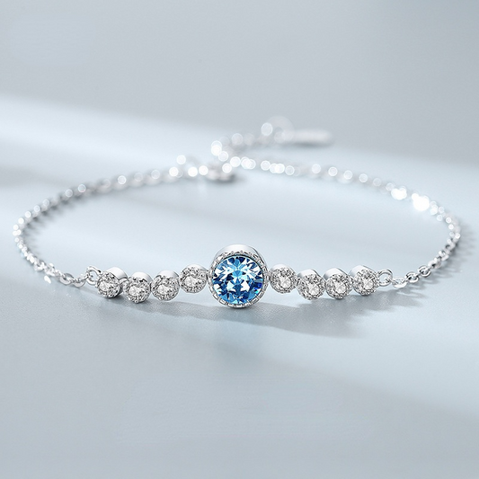 Romantic Luxury Crystal Sliver Bracelet for Women