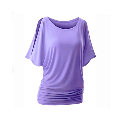 Sexy Off The Shoulder Bat Short Sleeves T Shirts