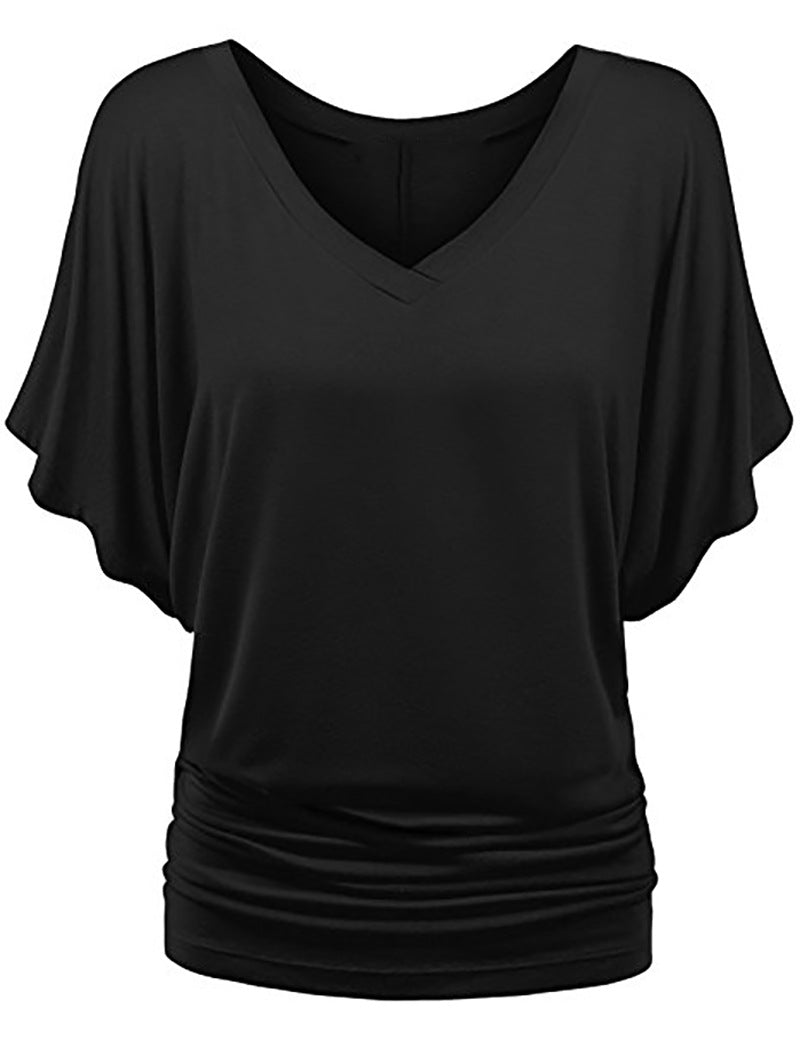 Women Bat Sleeves Plus Sizes Women T Shirts