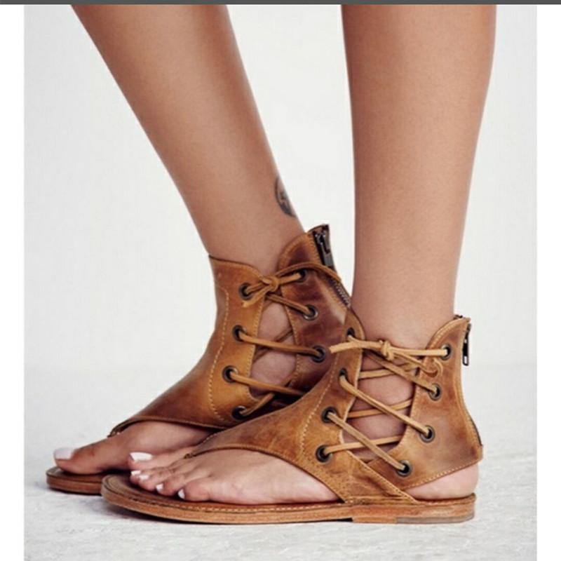 Women Summer Flip Flop Flat Sandals-STYLEGOING