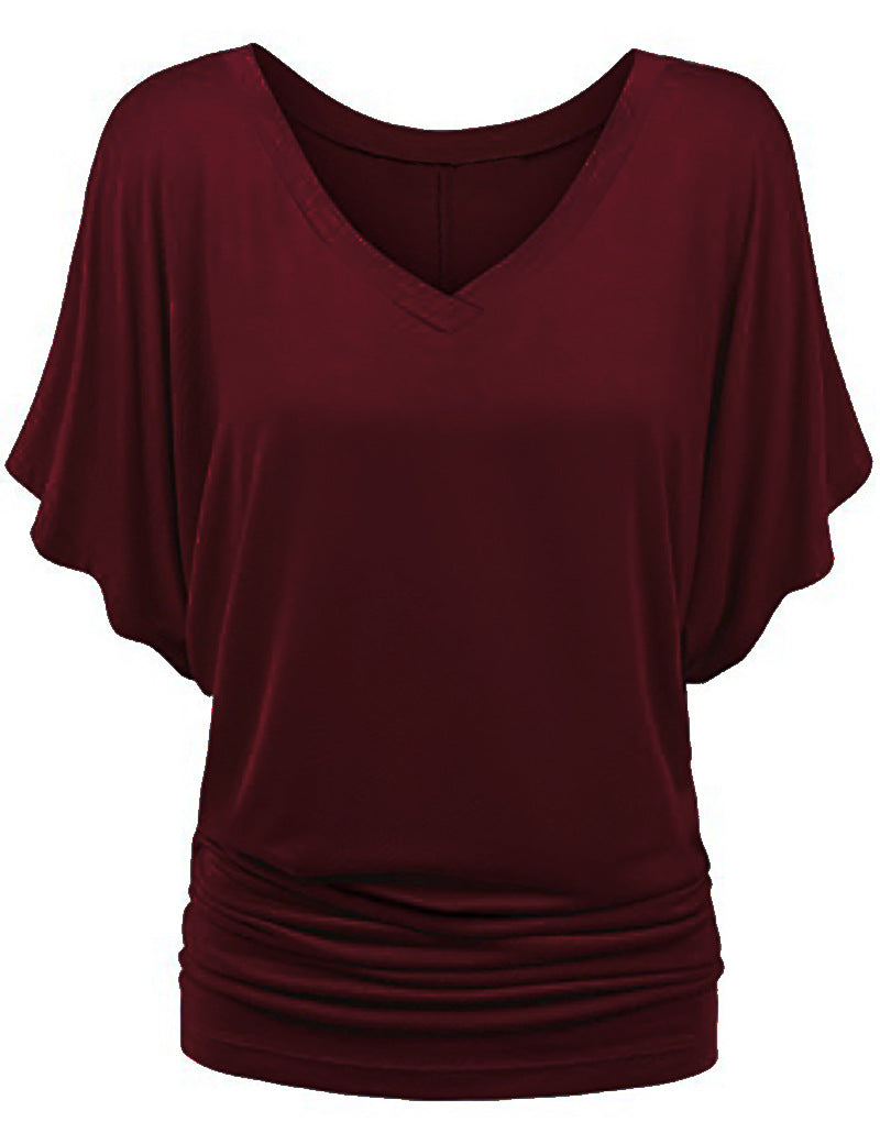 Women Bat Sleeves Plus Sizes Women T Shirts
