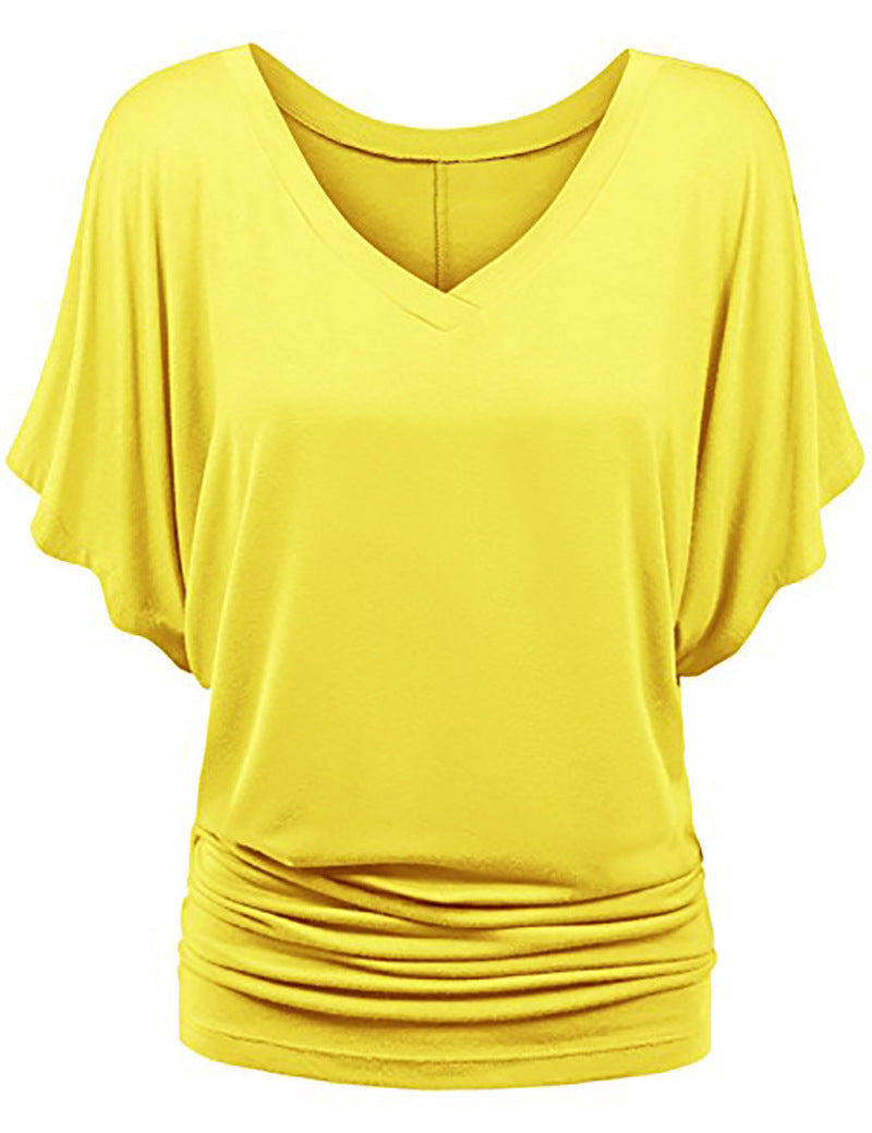 Women Bat Sleeves Plus Sizes Women T Shirts