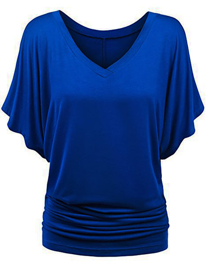 Women Bat Sleeves Plus Sizes Women T Shirts