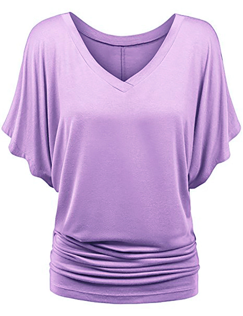 Women Bat Sleeves Plus Sizes Women T Shirts