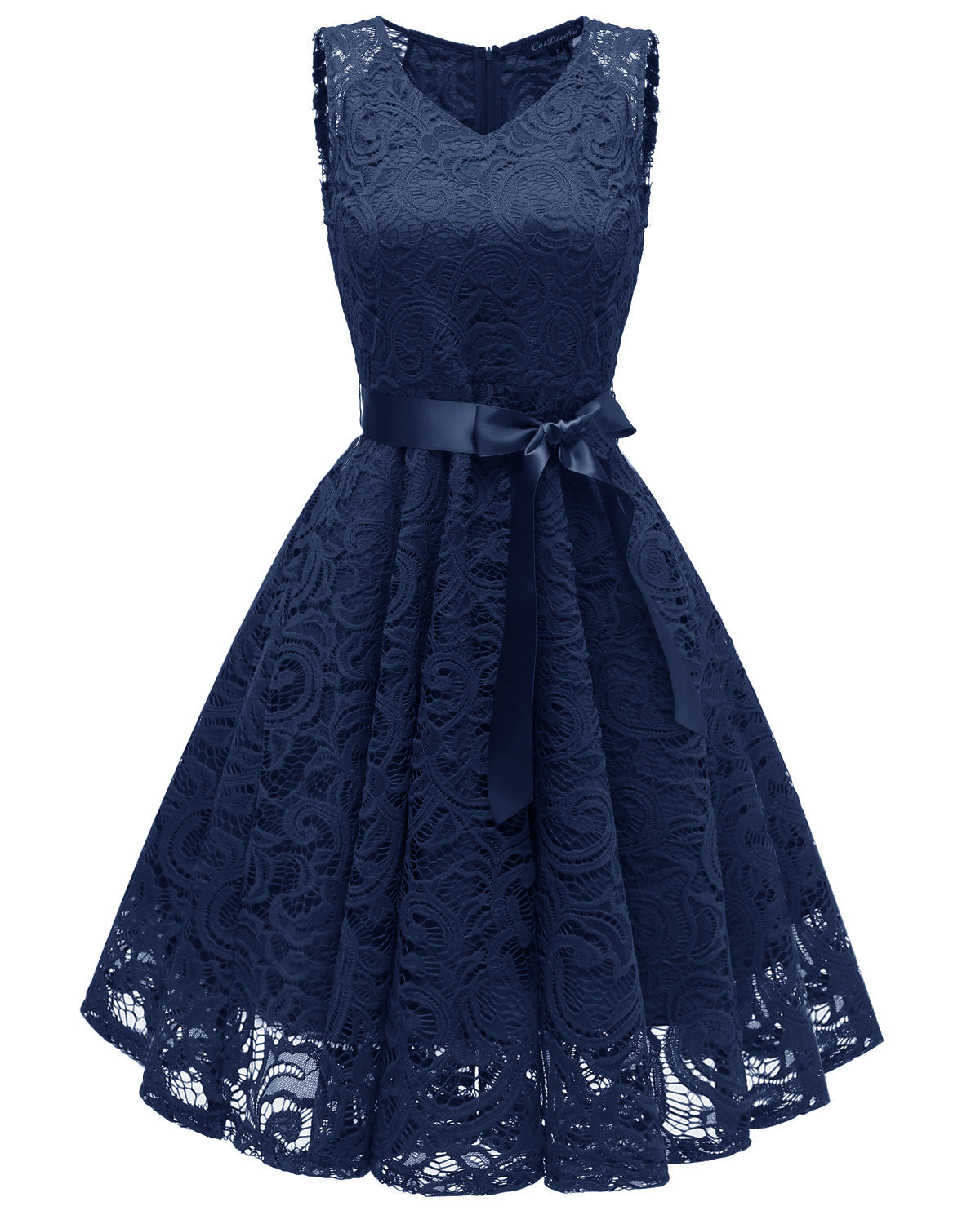 Sexy V Neck Lace Bridesmaid Dresses