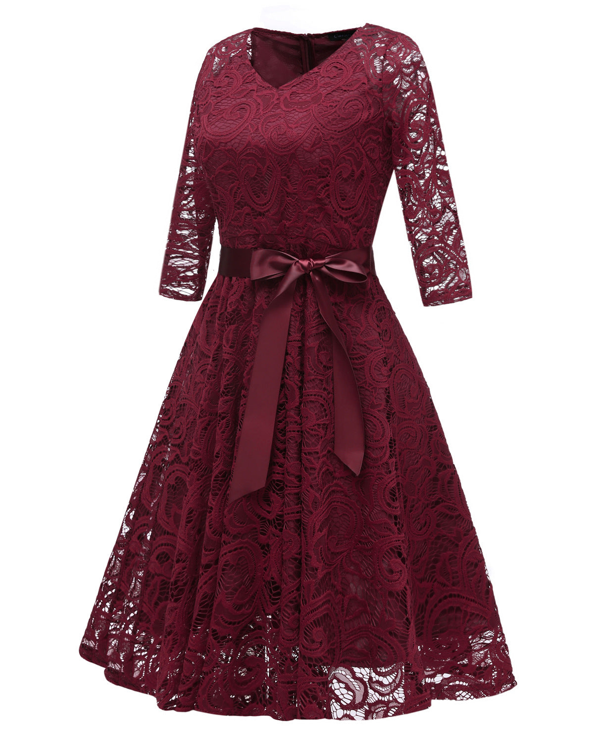 Elegant Long Sleeves Lace Dresses