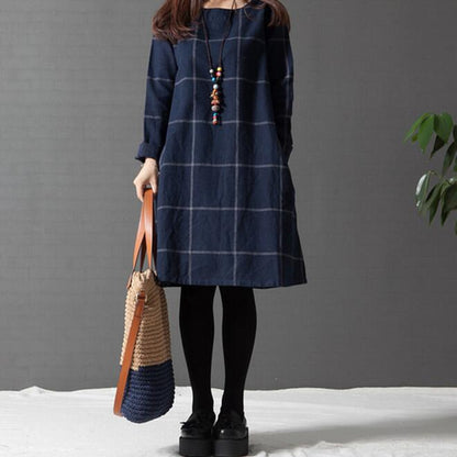 Vintage Cotton Linen Women Dresses