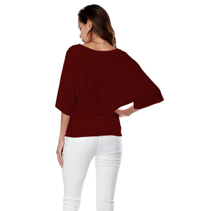 Women Bat Sleeves Plus Sizes Women T Shirts
