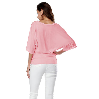 Women Bat Sleeves Plus Sizes Women T Shirts