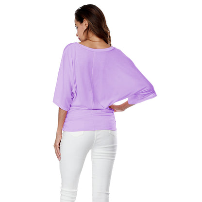 Women Bat Sleeves Plus Sizes Women T Shirts