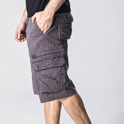 Plus Sizes Cotton Cropped Short Pants for Men