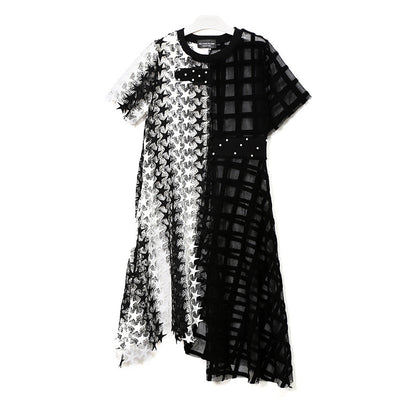 Summer Irregular Star Designed Women Long Midi Dresses
