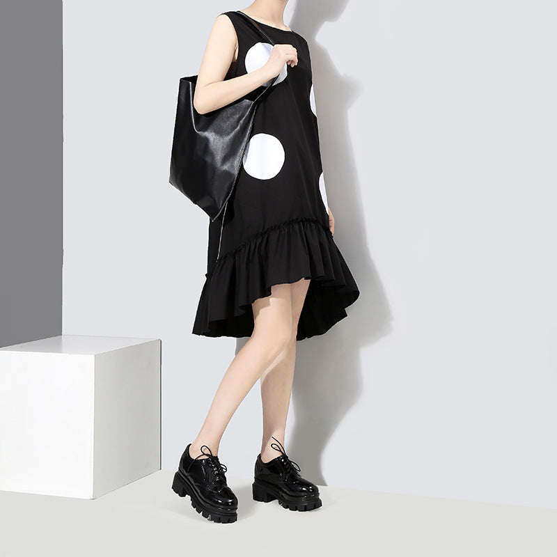 Simple Design Irregular Summer Sleeveless Dresses