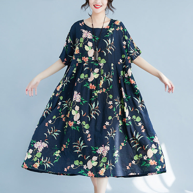 Casual Plus Sizes Short Sleeves Dresses