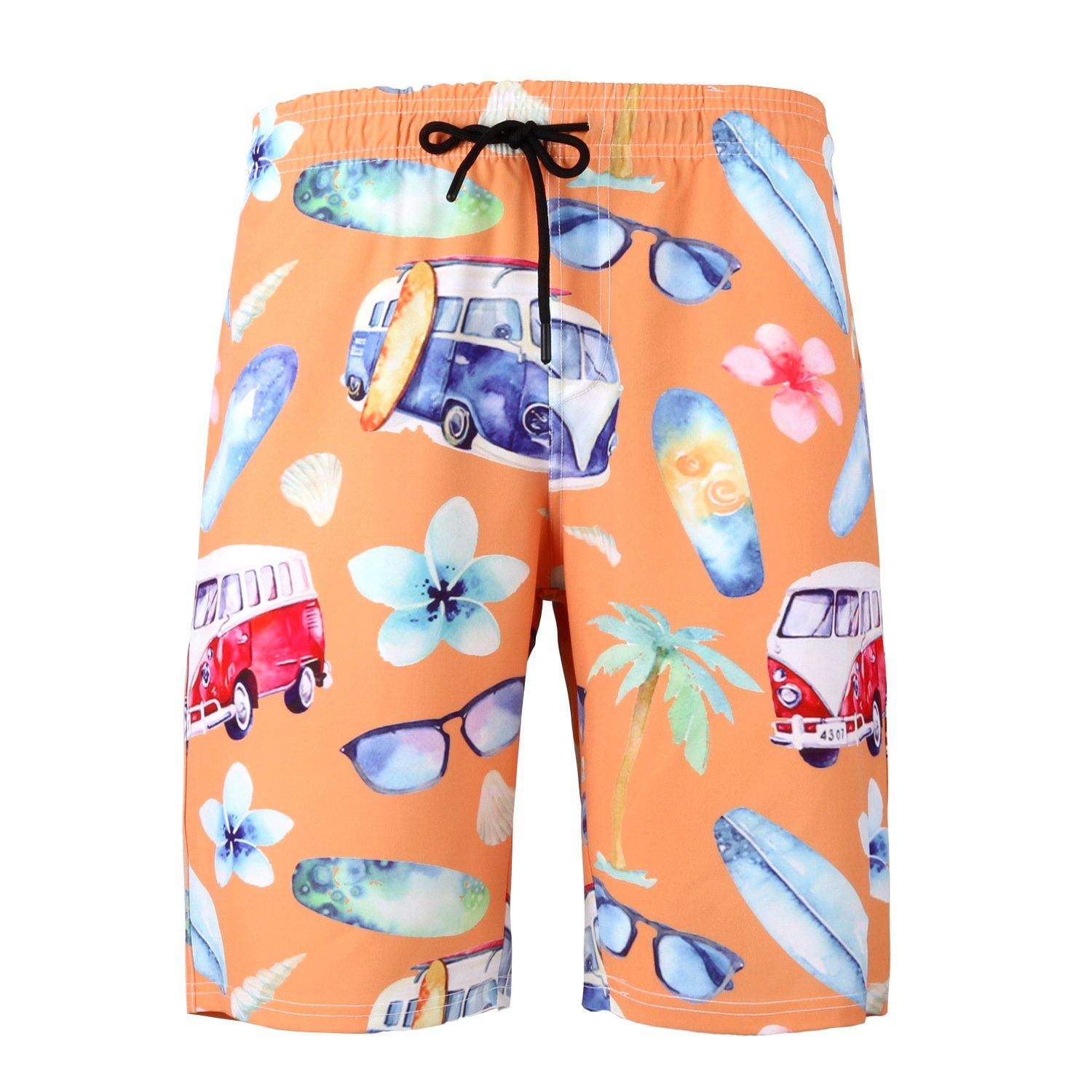 Men's Sumer Beach Quick Dry Clorful Shorts-STYLEGOING