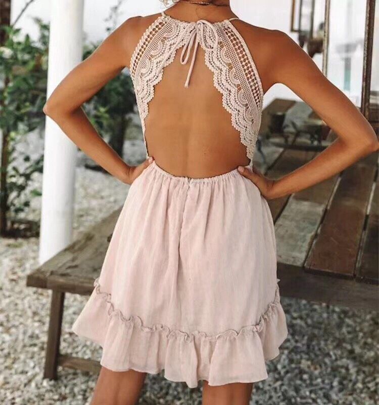 Sexy Backless Summer Mini Dresses