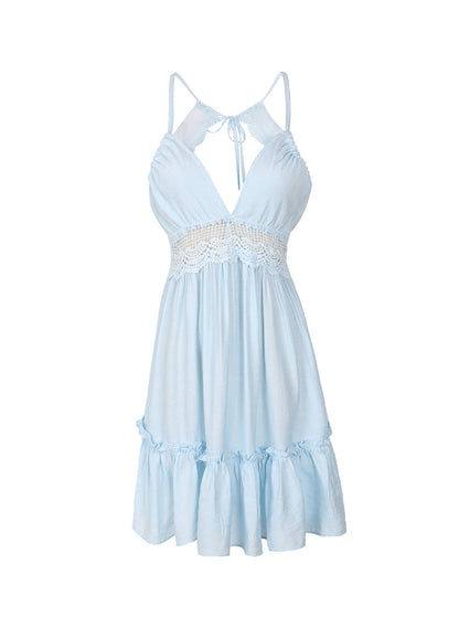 Sexy Backless Mini Dresses-STYLEGOING