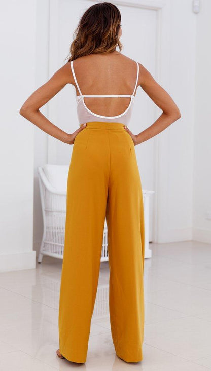Women High Waist Casual Loose Pants-STYLEGOING