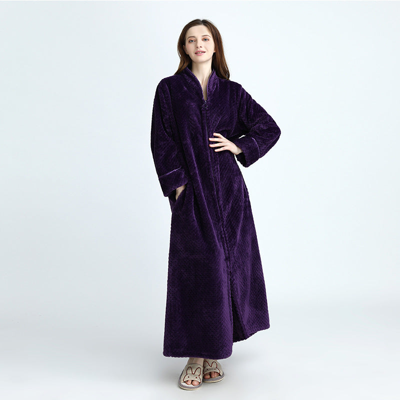 Cozy Fleece Women Sleepwear Gowns