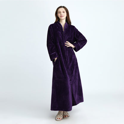 Cozy Fleece Women Sleepwear Gowns