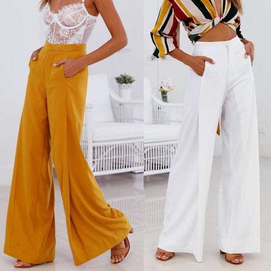 Women High Waist Casual Loose Pants-STYLEGOING