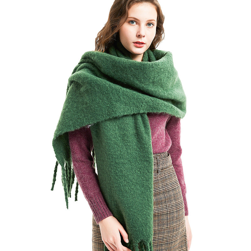 Winter Tassels Women Scarfs/capes