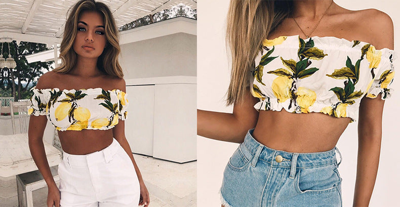 Sexy Off The Shoulder Short Sleeves Tops