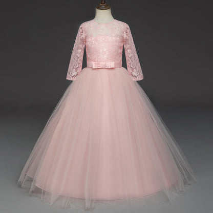 Cute Lace Princess Girls Ball Gown Dresses